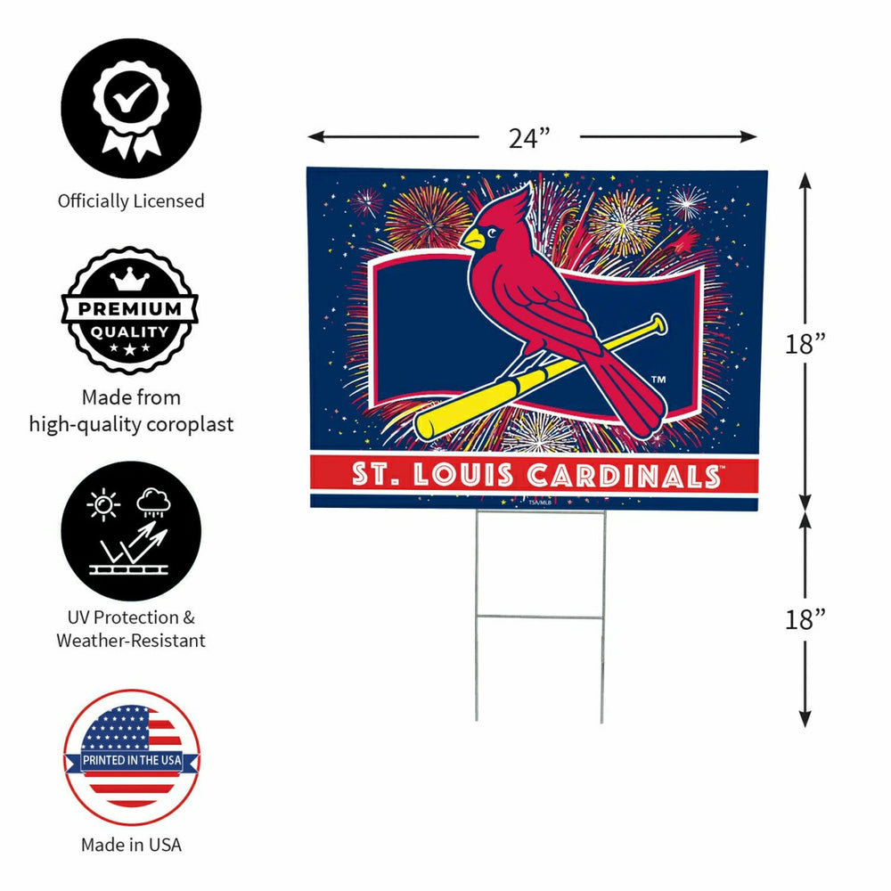 St Louis Cardinals Yard Sign, Patriotic - MLB Home