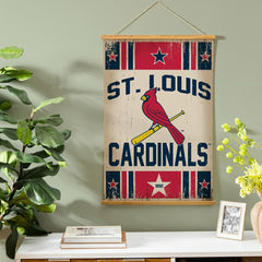 St Louis Cardinals, Canvas Wall Tapestry, Medium, 36x24 - MLB Home