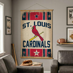 St Louis Cardinals, Canvas Wall Tapestry, Large, 54x36 - MLB Home