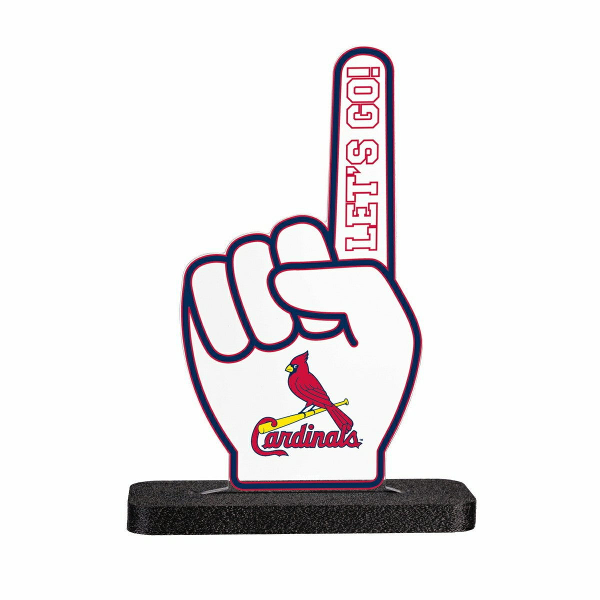 St Louis Cardinals Baseball Foam Finger Desklite LED Decor - MLB Home