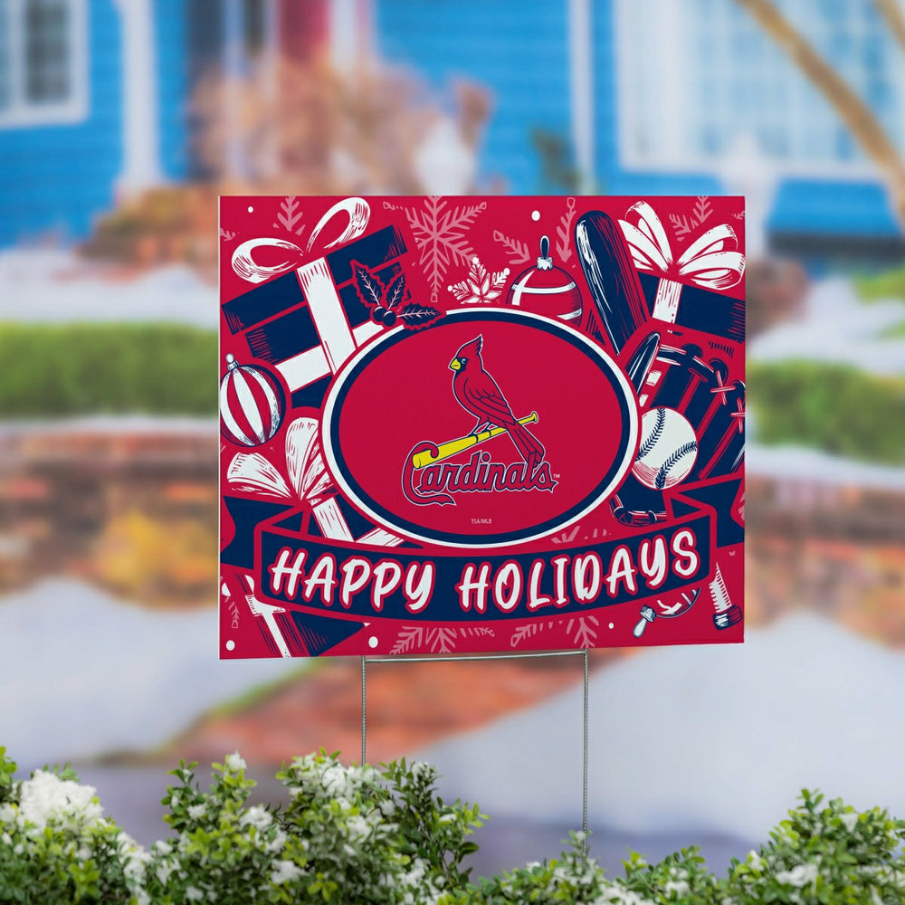 St Louis Cardinals Yard Sign, Holiday - MLB Home