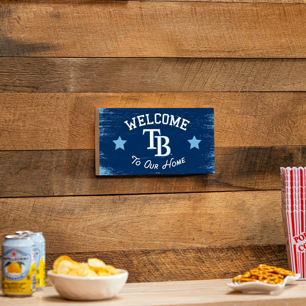 Tampa Bay Rays Wood Wall Sign, 6x11 - MLB Home