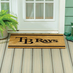 Tampa Bay Rays Large One Color Coir Mat, 36"x24" - MLB