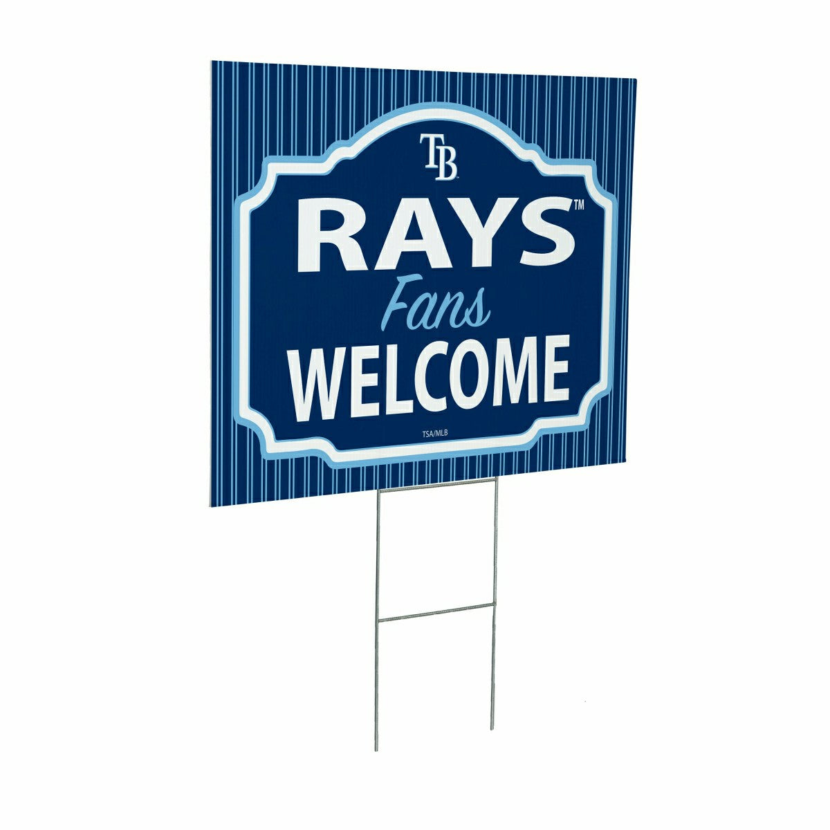 Tampa Bay Rays Coroplast Yard Sign, "Fans Welcome" - MLB Home