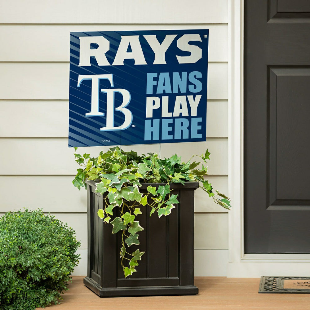 Tampa Bay Rays Coroplast Yard Sign "Fans Play Here" - MLB Home