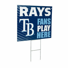 Tampa Bay Rays Coroplast Yard Sign "Fans Play Here" - MLB Home