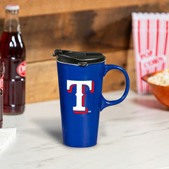 Texas Rangers Boxed Travel Latte Cup, 17oz - MLB Home