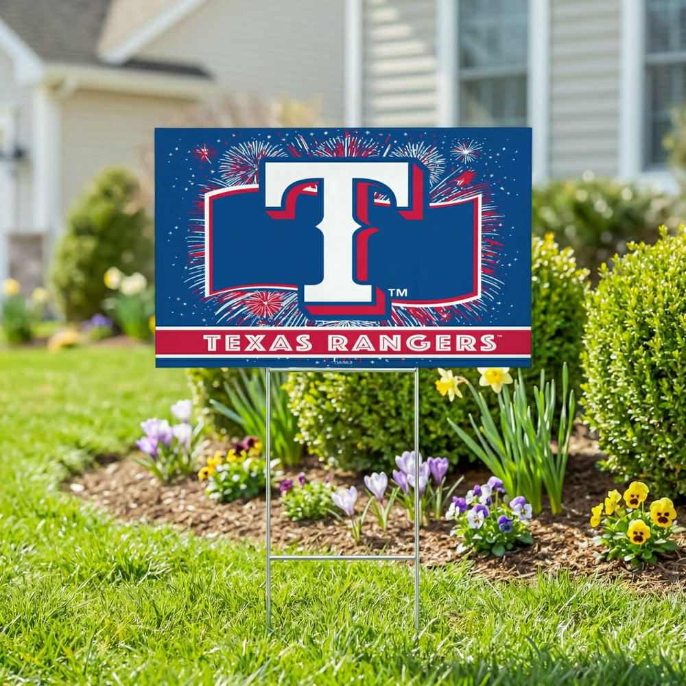 Texas Rangers Yard Sign, Patriotic - MLB Home