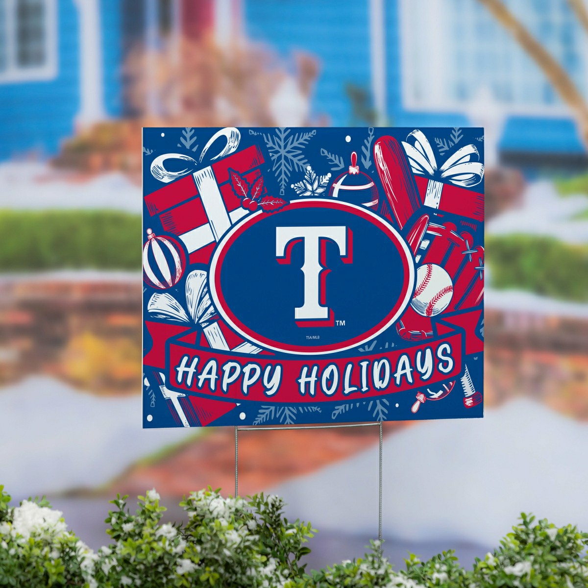 Texas Rangers Yard Sign, Holiday - MLB Home