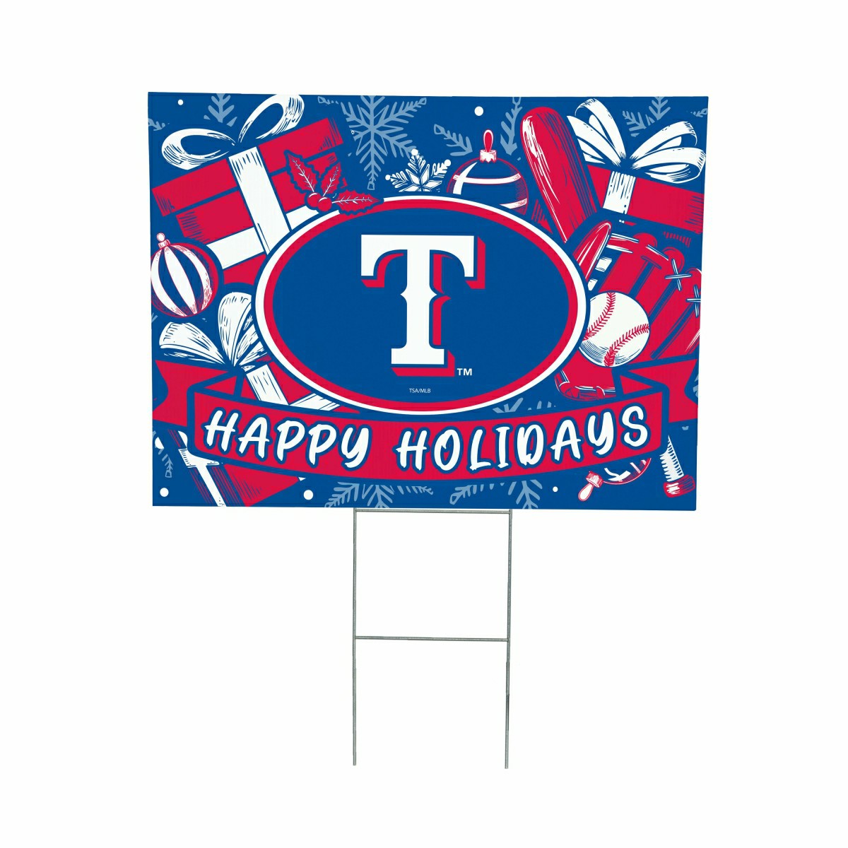 Texas Rangers Yard Sign, Holiday - MLB Home