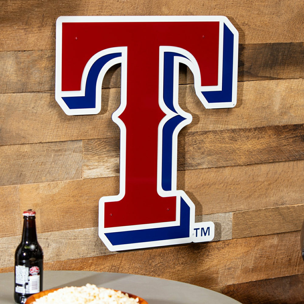 Texas Rangers Premier Metal Wall Art - MLB Home