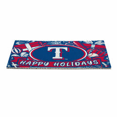 Texas Rangers Holiday PVC Mat, 28"x16" - MLB