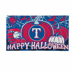 Texas Rangers Halloween PVC Mat, 28"x16" - MLB