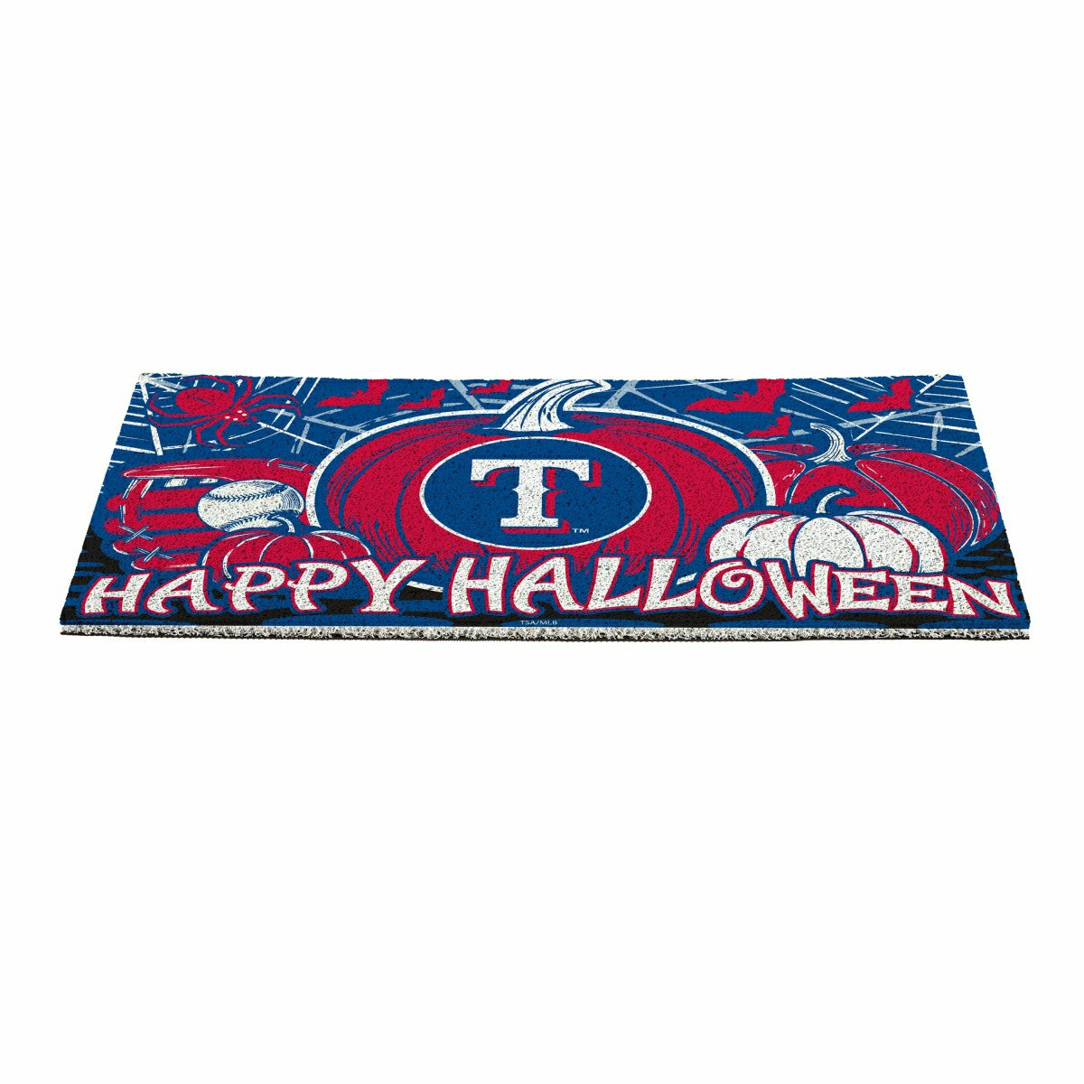 Texas Rangers Halloween PVC Mat, 28"x16" - MLB