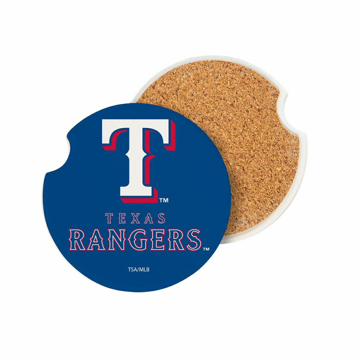 Texas Rangers Car Coaster Set, 2pc - MLB Home