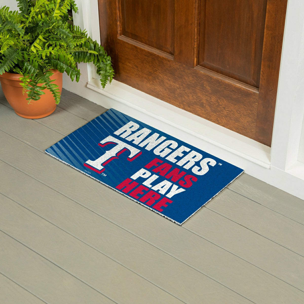 Texas Rangers Fan Mat, 28"x16" - MLB