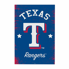 Texas Rangers Wood Wall Sign, 16x24 - MLB Home