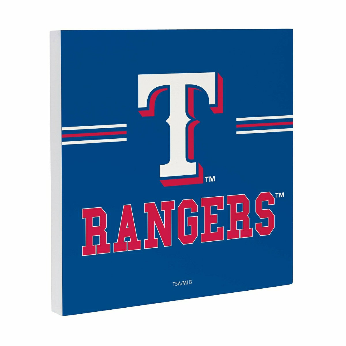 Texas Rangers Wood Wall Sign, 12x12 - MLB Home