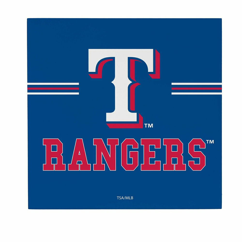 Texas Rangers Wood Wall Sign, 12x12 - MLB Home