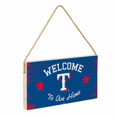 Texas Rangers Wood Wall Sign, 6x11 - MLB Home