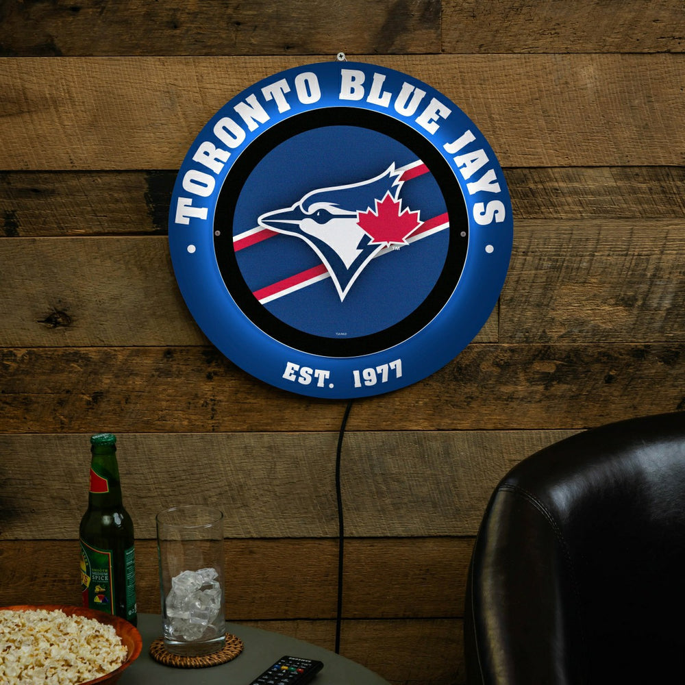 Toronto Blue Jays, Metal Lite, Round - MLB
