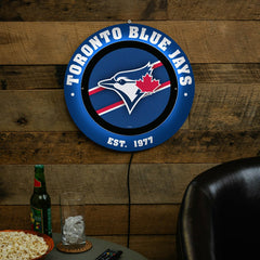 Toronto Blue Jays, Metal Lite, Round - MLB