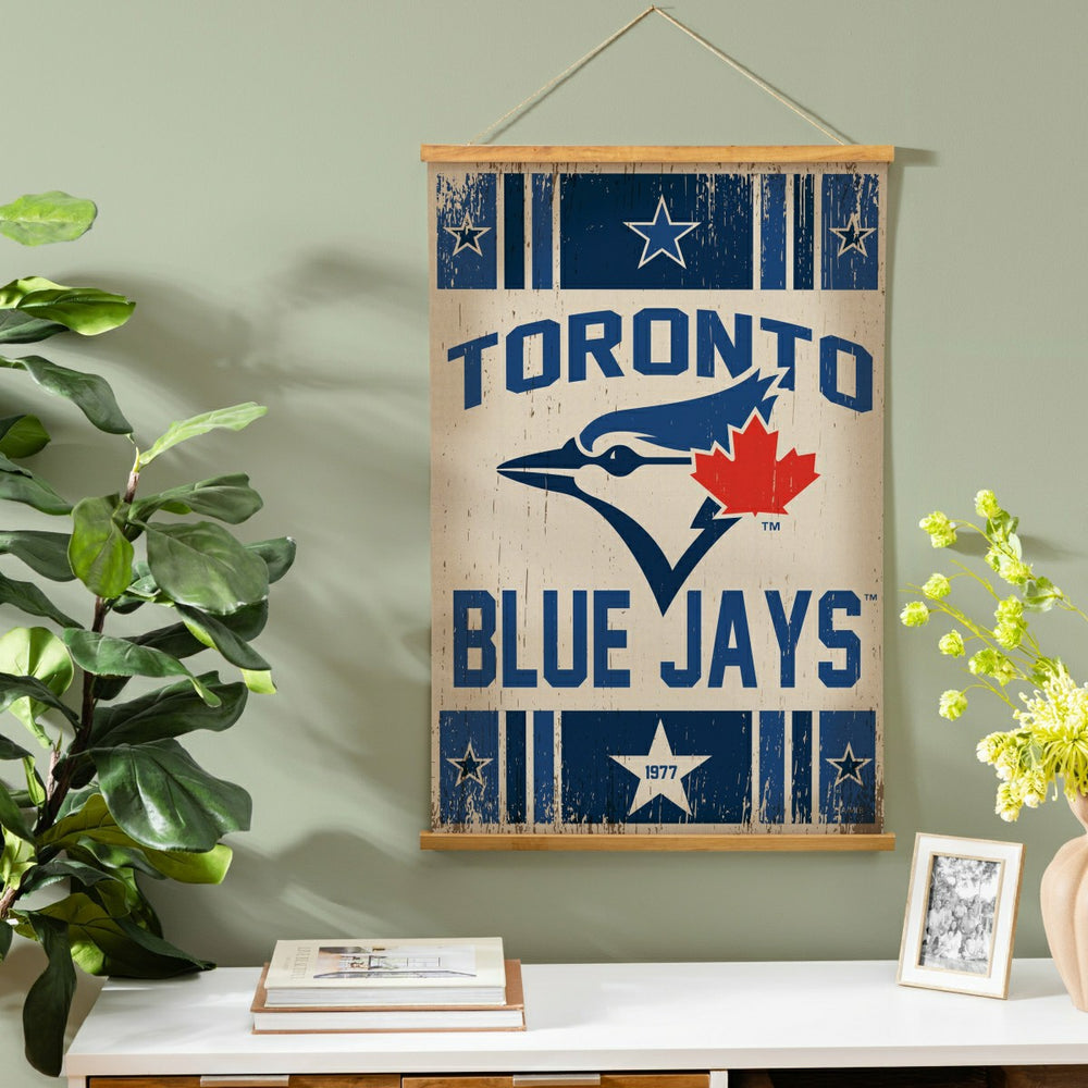 Toronto Blue Jays, Canvas Wall Tapestry, Medium, 36x24 - MLB Home