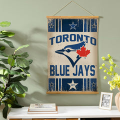 Toronto Blue Jays, Canvas Wall Tapestry, Medium, 36x24 - MLB Home