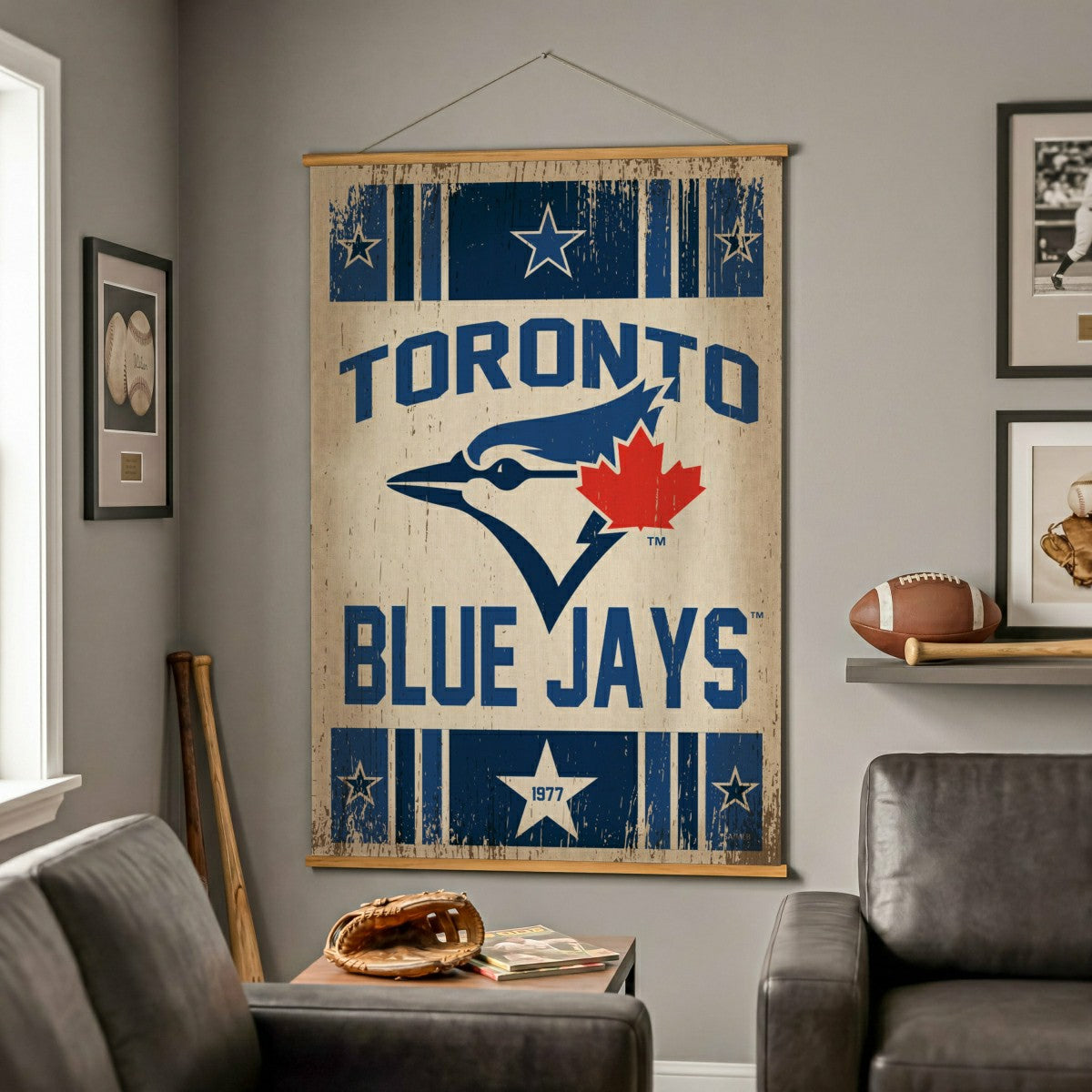 Toronto Blue Jays, Canvas Wall Tapestry, Large, 54x36 - MLB Home