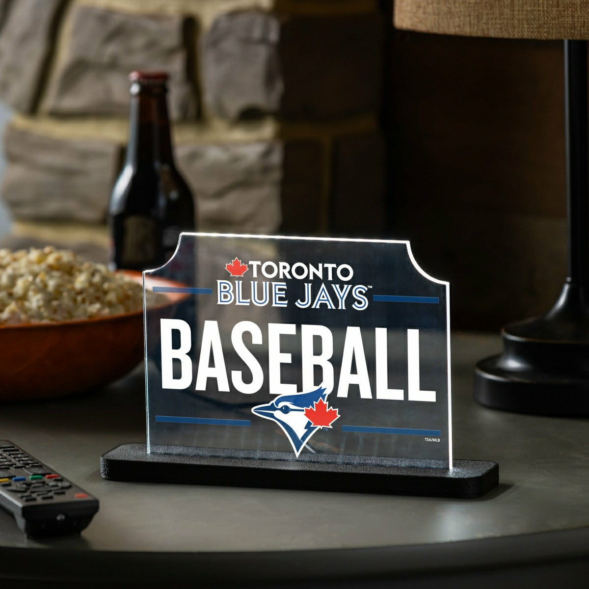 Toronto Blue Jays Baseball Rectangle Desklite LED Decor - MLB Home