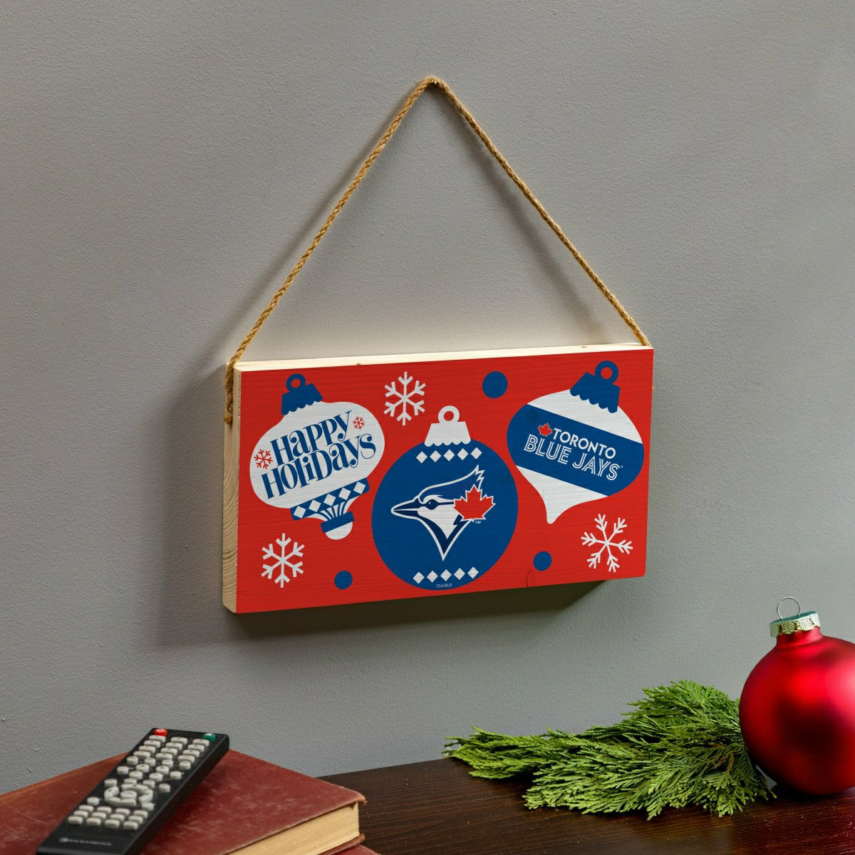 Toronto Blue Jays Holiday Wood Wall Sign, 6x11 - MLB Home