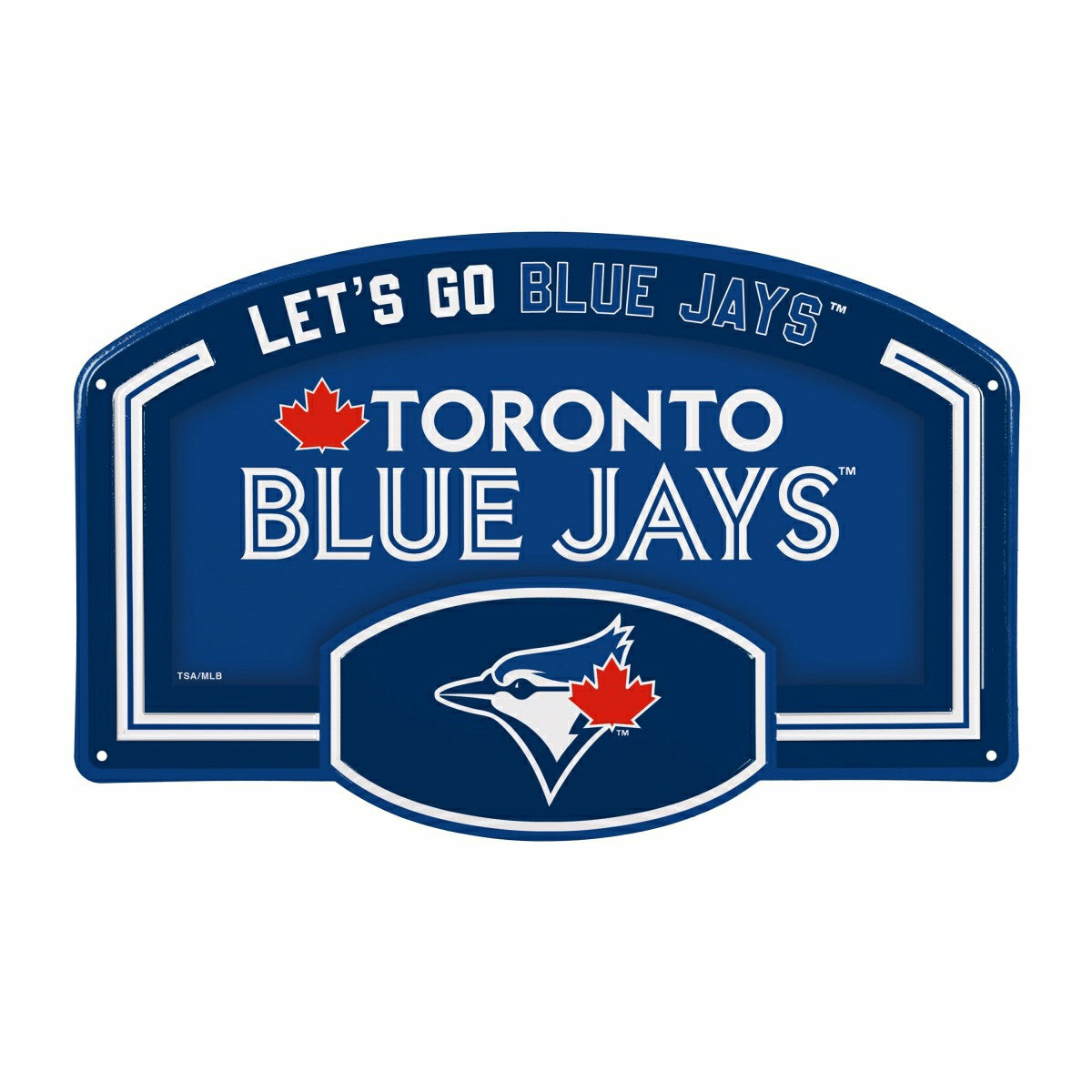 Toronto Blue Jays USA Embossed Steel Wall Sign, 11" x 17" - MLB Home