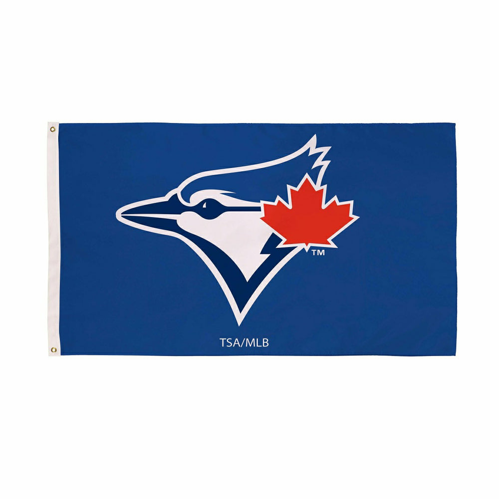 Toronto Blue Jays Single Sided Flag w/ 2 Grommets, 3'x5' - MLB Home