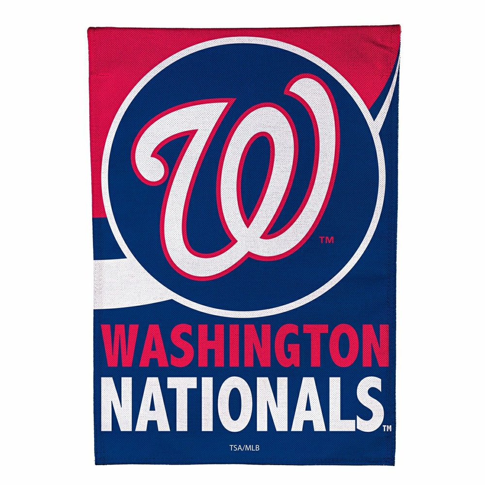 Washington Nationals Burlap Garden Flag - MLB Home