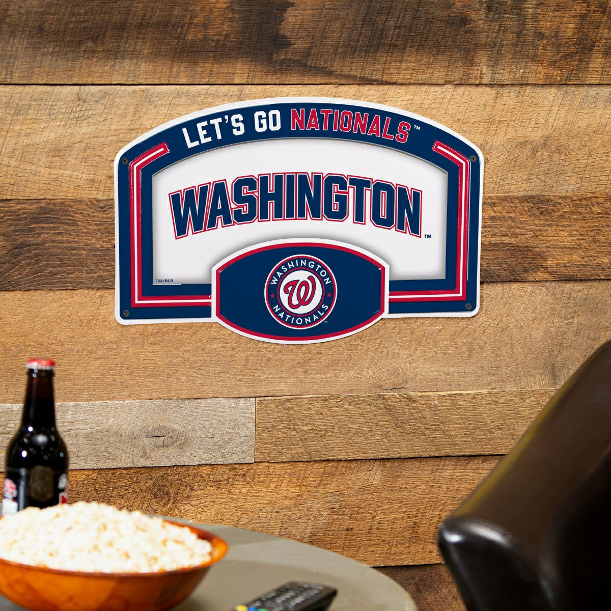 Washington Nationals USA Embossed Steel Wall Sign, 11" x 17" - MLB Home