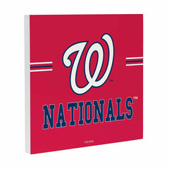 Washington Nationals Wood Wall Sign, 12x12 - MLB Home
