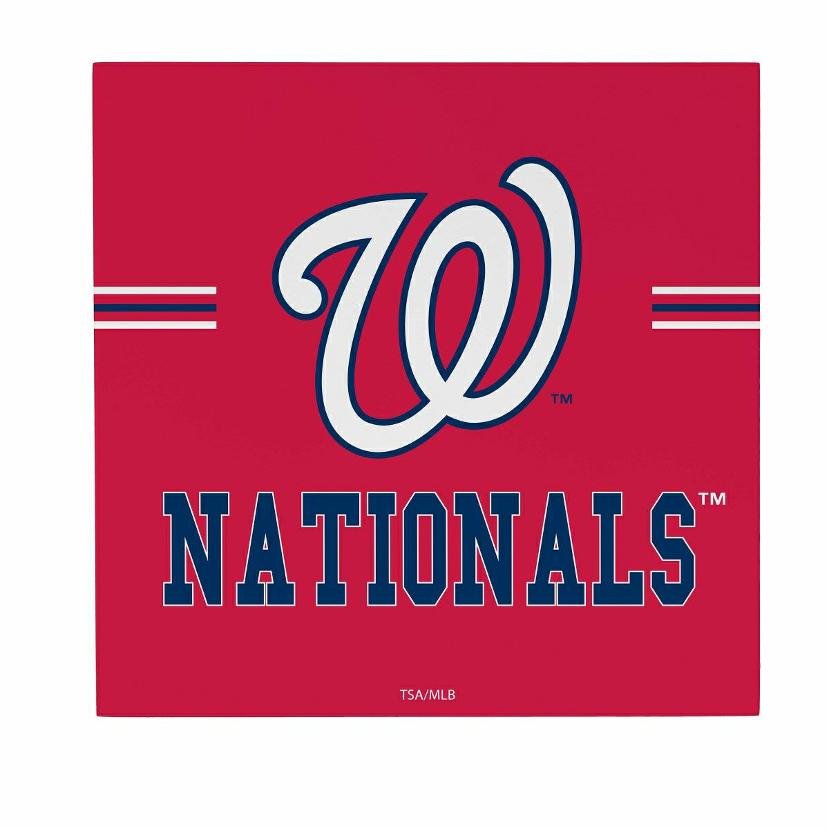 Washington Nationals Wood Wall Sign, 12x12 - MLB Home
