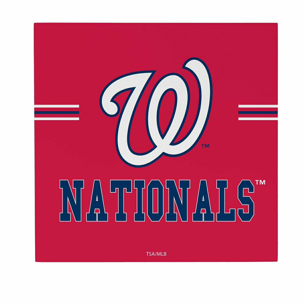 Washington Nationals Wood Wall Sign, 12x12 - MLB Home
