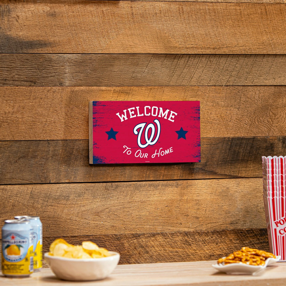 Washington Nationals Wood Wall Sign, 6x11 - MLB Home