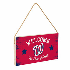 Washington Nationals Wood Wall Sign, 6x11 - MLB Home