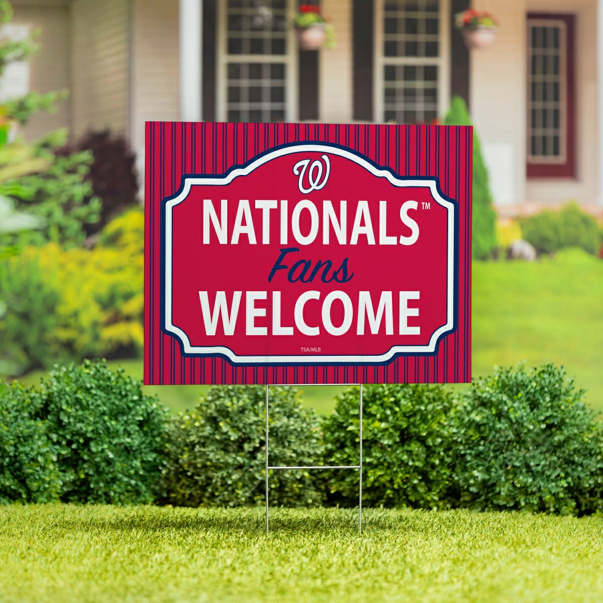 Washington Nationals Coroplast Yard Sign, "Fans Welcome" - MLB Home