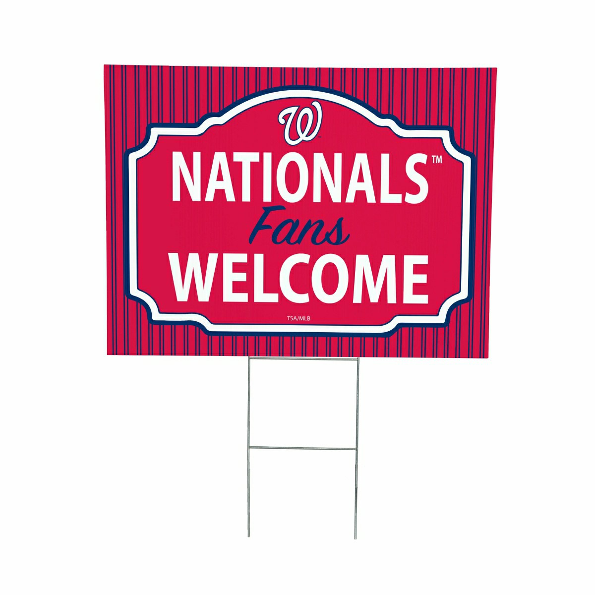 Washington Nationals Coroplast Yard Sign, "Fans Welcome" - MLB Home
