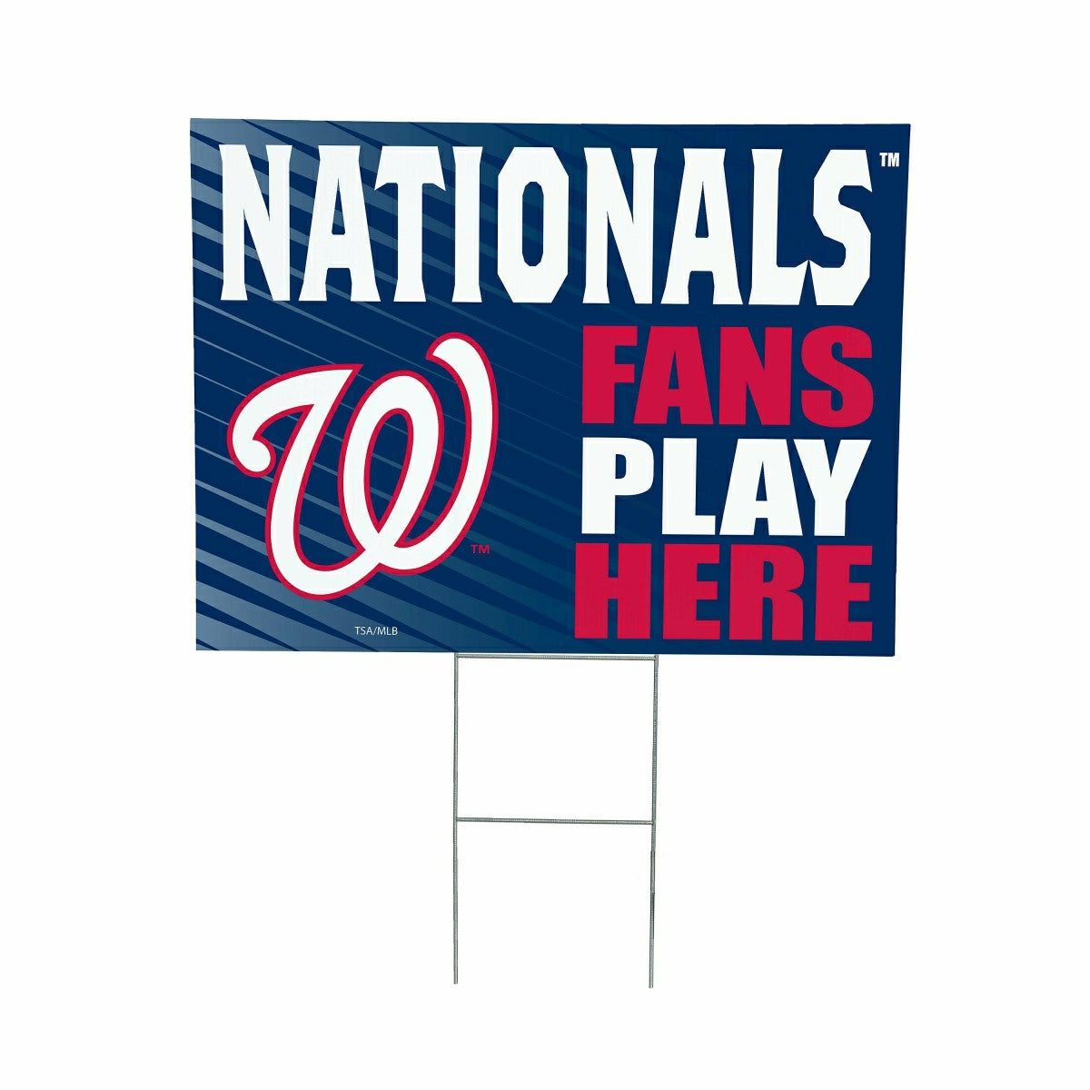 Washington Nationals Coroplast Yard Sign "Fans Play Here" - MLB Home