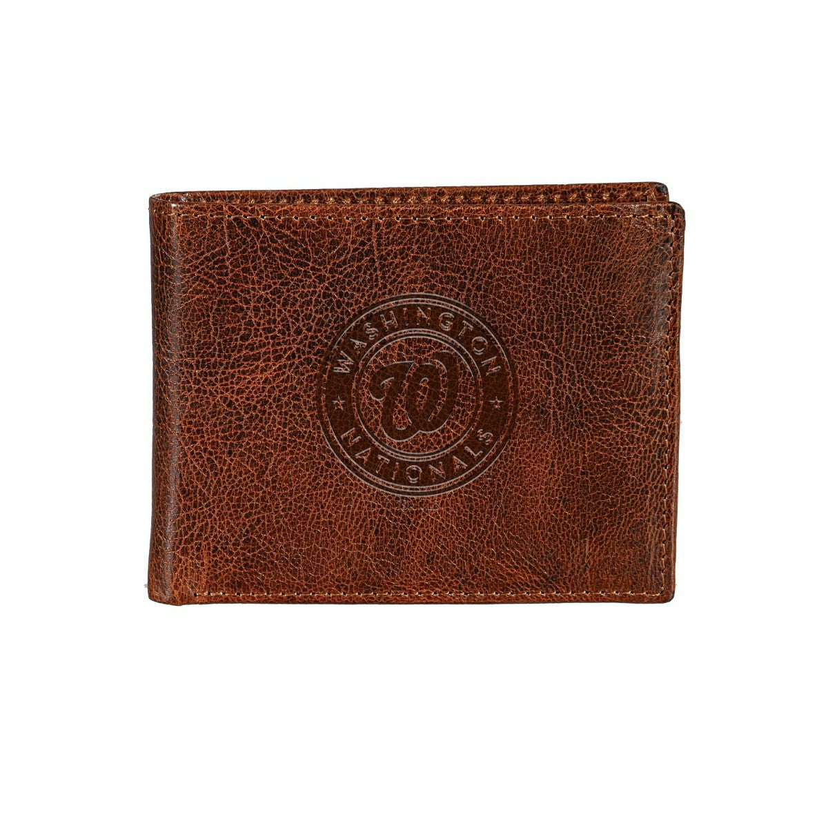 Washington Nationals, Embossed 100% Genuine Tumbled Leather Passcase B - MLB Home