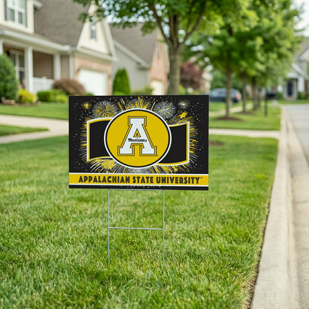 Appalachian State University Yard Sign, Patriotic - Collegiate Home