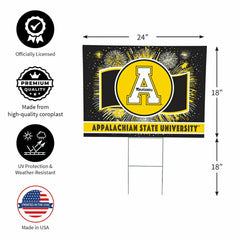 Appalachian State University Yard Sign, Patriotic - Collegiate Home