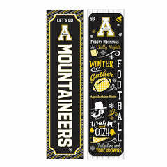 46" Double Sided Leaner, Appalachian State University, Winter Seasonal - Collegiate Home