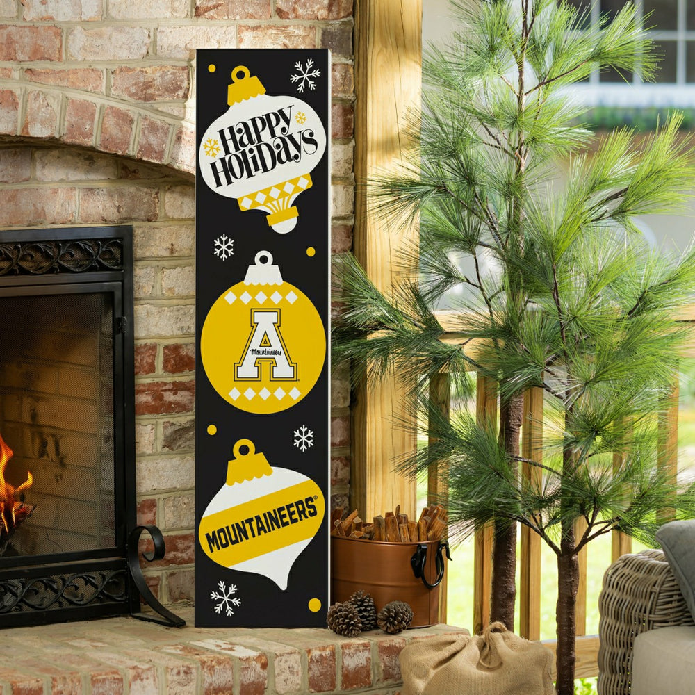 47" Double Sided Leaner, Appalachian State University, Christmas - Collegiate Home