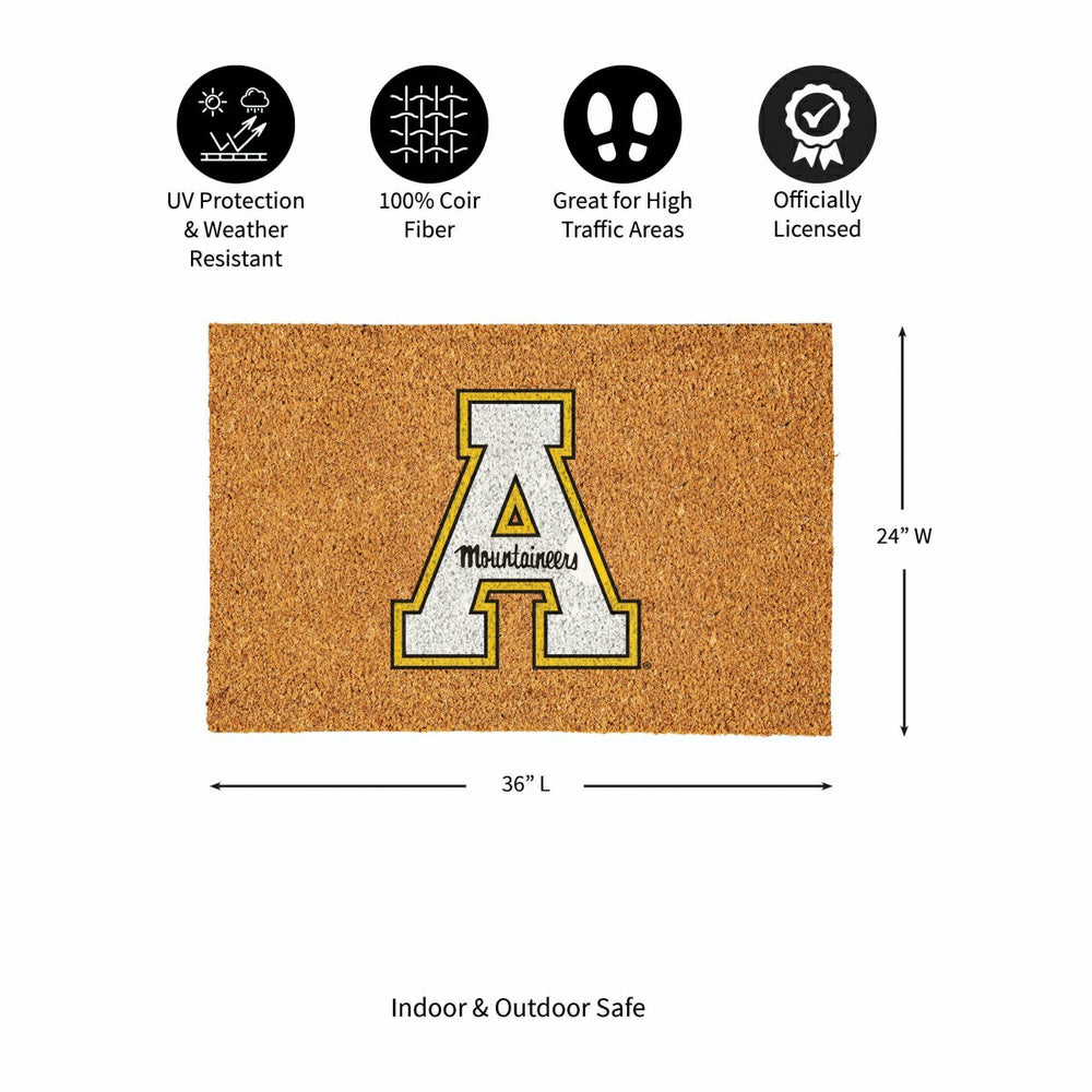 Appalachian State University Large Full Color Coir Mat, 36"x24" - Collegiate