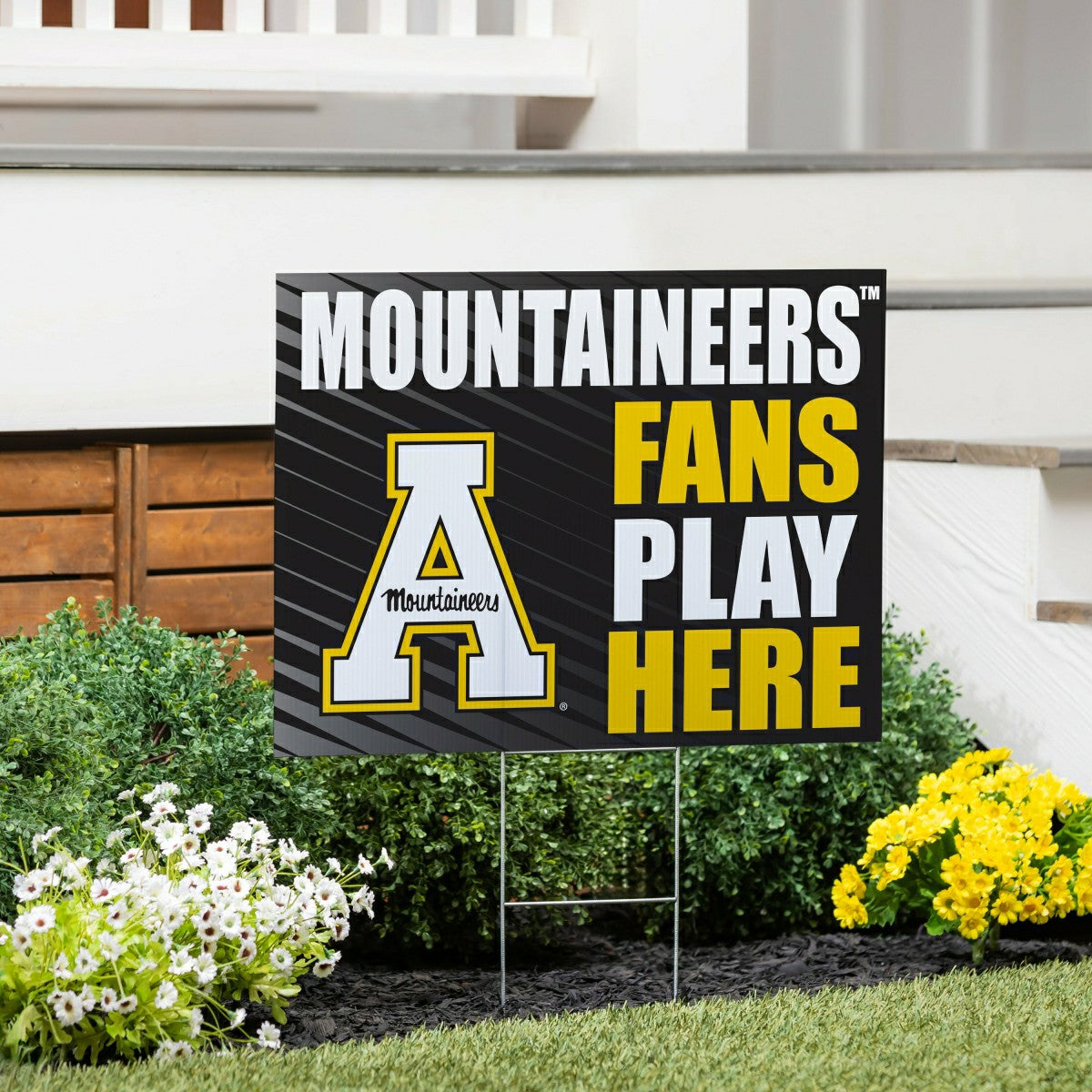 Appalachian State University Coroplast Yard Sign "Fans Play Here" - Collegiate Home
